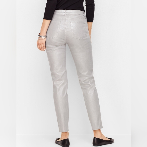 Talbots Shimmering Silver Pants - Picture 2 of 10